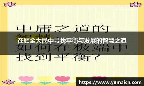 在顾全大局中寻找平衡与发展的智慧之道